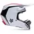 CAPACETE FOX V1 FLOW BRANCO/VERMELHO - loja online