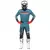 CONJUNTO FASTHOUSE HELIX PODIUM – VERMELHO / PRETO / AZUL TEAL - moratoracing