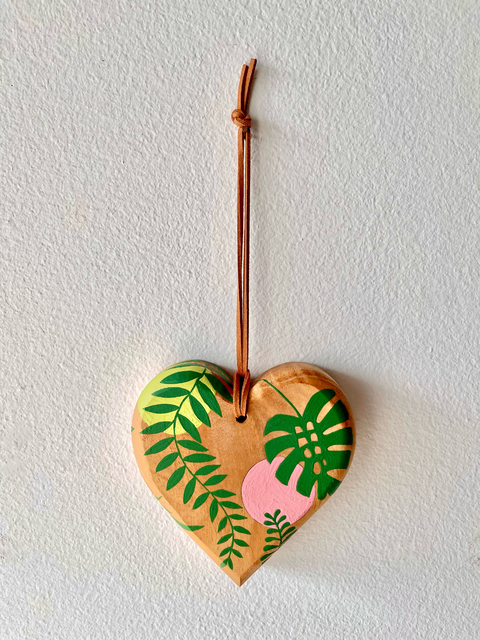 Pendente Coração Tropical