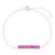 Pulseira Zircônia Pink
