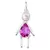 Pingente Filha Menina ( rosa, lilás, azul, branco) - comprar online