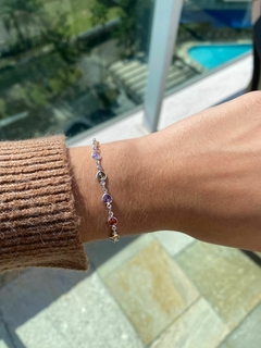 Pulseira Tiffy Corações - Banho de Prata - comprar online