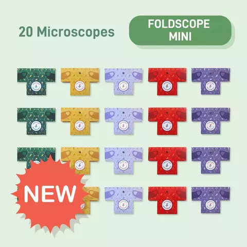 Mini Classroom Kit (20 Microscopios de Papel Fodscope Mini)