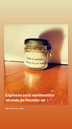 Mini vela aromática tampa metálica - personalizada ✨ - Permita-se Aromas