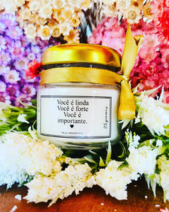 Imagem do Mini vela aromática tampa metálica - personalizada ✨