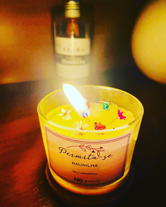 Vela Aromática 100 gramas SEM tampa - vidro transparente - comprar online