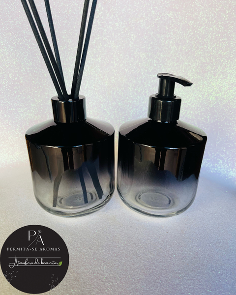 Kit lavabo Rubi, Moderno! Preto Degradê✨ 350 mls