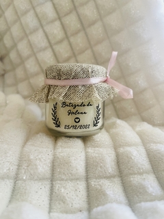Mini vela aromática tampa metálica - Lembrança para Batizado✨ 10 unidades - Permita-se Aromas