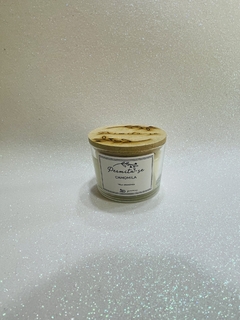 Vela Aromática 100 gramas com tampa em MDF - vidro transparente na internet
