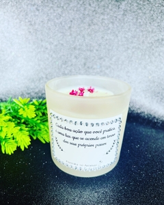 Vela aromática personalizada com nome, frase ou mensagem✨ - Permita-se Aromas
