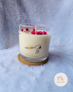 Vela aromática personalizada com nome, frase ou mensagem✨ na internet