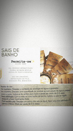 Sais 3 em 1 (esfoliante, escalda pés e sais de banho de chuveiro ou banheira)✨ - comprar online