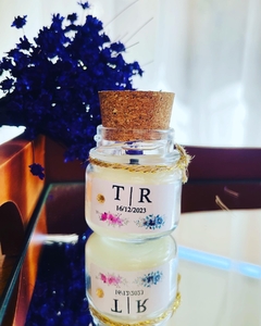 Mini vela aromática 30 gramas tampa rolha - Lembrança para casamento - kit 10 unidades na internet