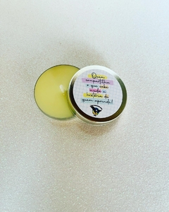 Vela aromática na latinha - 15 gramas - personalizada ✨10 unidades ou +