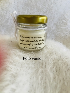 Mini vela aromática tampa metálica - Lembrança para Batizado✨ 10 unidades - comprar online