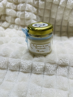 Mini vela aromática tampa metálica - Lembrança de Nascimento ✨10 unidades - comprar online