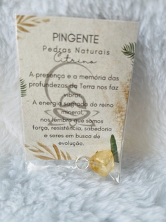 Pingentes com Pedras Naturais - loja online