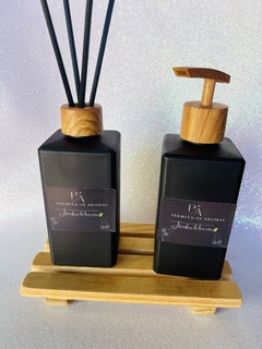 Kit lavabo Moderno Preto fosco 200 mls