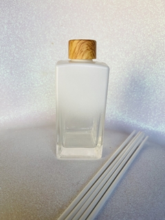 Difusor de ambiente degradê branco 250 mls com varetas de fibra de algodão - comprar online