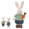 PASCOA BONECO COELHO MACHO EM PE(VERDE AZUL) 43cm