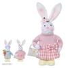 "PASCOA BONECO COELHO FEMEA EM PE(ROSA AMARELO) 43cm"