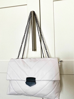 Bolsa metalassê Off White