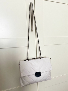 Bolsa metalassê Off White - comprar online