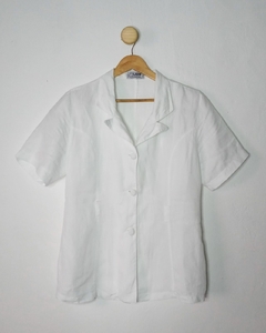 camisa vintage de Linho _ Tam. G