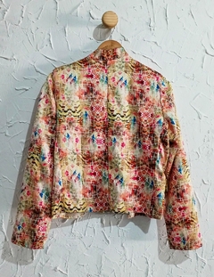 Jaqueta blazer estampada- Tam. 38 na internet