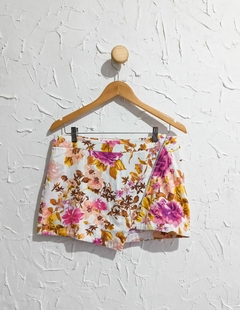 Saia Assimétrica floral _ Tam. 40