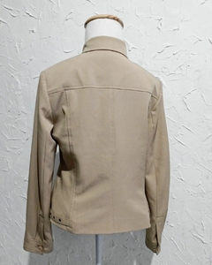 Jaqueta Blazer Bege- tam. 38 - Catavintage Brechó
