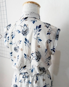 Vestido retrô em viscose_ Tam. 38 - Catavintage Brechó