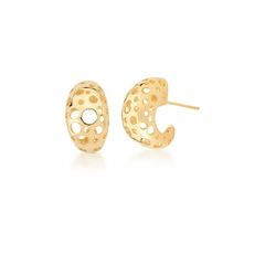 Argola Sama, banhada a ouro 18k