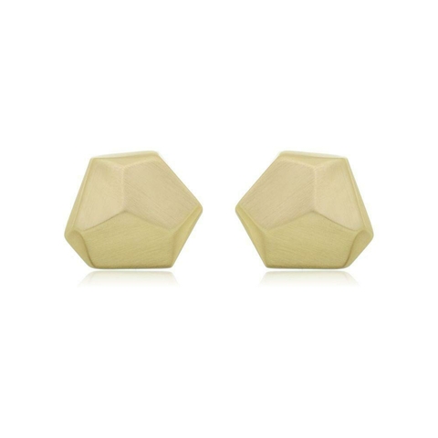 Brinco Rock banho acetinado ouro 18 k