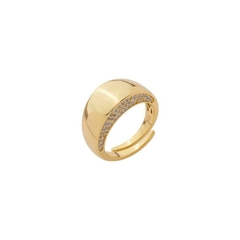 Anel Shine Touch banhado em ouro