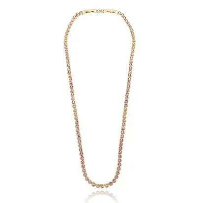 Colar Riviera Go Flat banho ouro