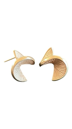 Brinco Fan banhdo a ouro - comprar online