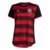 Camisa Flamengo I 22/23 Torcedor Adidas Feminina - Preto e Vermelho