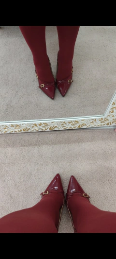 Meia calça Loba Fio 80 Marsala - comprar online