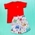 Conjunto Juvenil Camisa + Short Carros 005