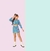 Conjunto Bomber Azul Silvia na internet