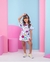 Conjunto Short-Saia Branco Emília - Pingo Pirueta Kids