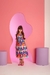 Vestido Midi Bege Colorido Filha