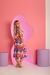 Vestido Midi Bege Colorido MÃE - comprar online