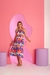 Vestido Midi Bege Colorido MÃE