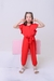 Macacão Tatiane Vermelho - Pingo Pirueta Kids