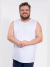 Regata Masculina Básica Plus Size - Branco