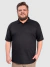 Camisa Polo Plus Size Masculino Piquet - Preto