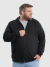 Casaco Moletom Zíper Plus Size Masculino - Preto - comprar online
