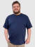 Camiseta Masculina Básica Plus Size - Marinho